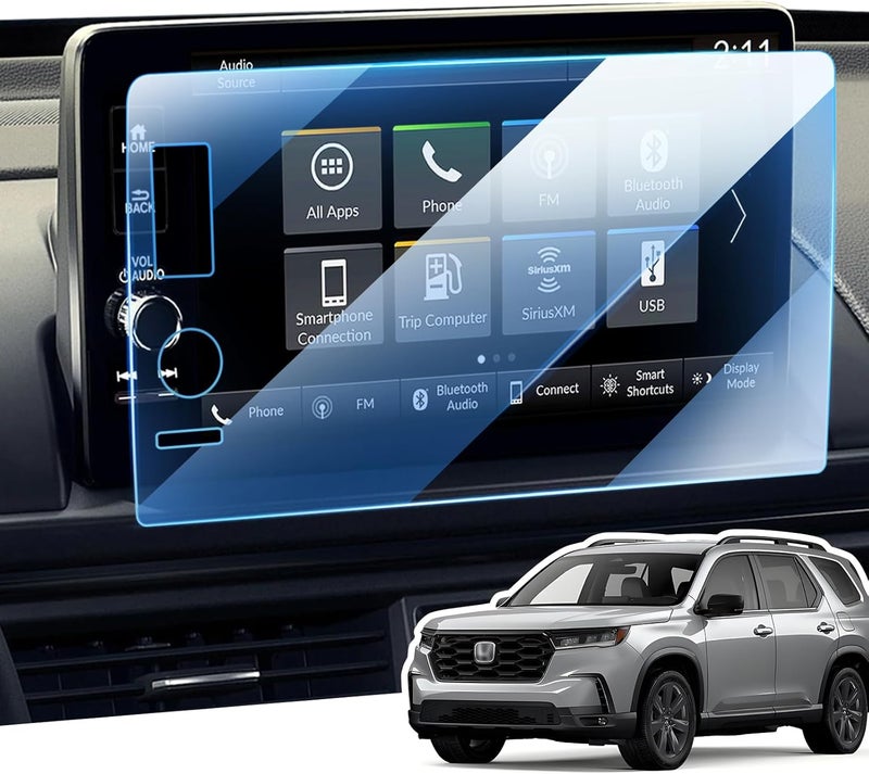 LANGBEAN Screen Protector for 2025 2024 2023 Honda Pilot 9 inch Infotainment Touch Screen, HD, High Sensitivity, 9H Tempered Glass Car Screen Protector, Pilot Accessories - Image 1